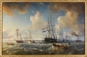 graphics\mmr\P1180_EvS_124_1682.jpg; P1180; Koning Willem II bezoekt het eskader te Vlissingen op 14 juli 1843; schilderij